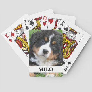 Benutzerdefiniertes Foto Personalisierter Name Hun Spielkarten