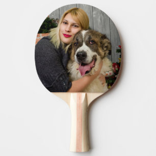 Benutzerdefiniertes Foto Personalisiertes Doppelbi Tischtennis Schläger