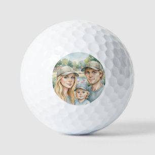 Benutzerdefiniertes Foto Personalisiertes Famili Golfball