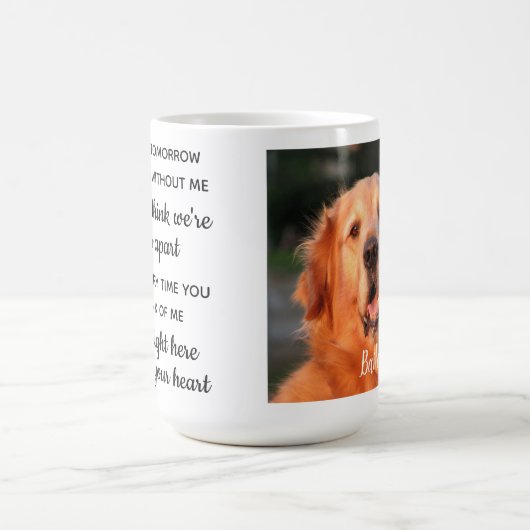 Benutzerdefiniertes Foto Pet Loss Keepake Pet Memo Kaffeetasse (Mittel)