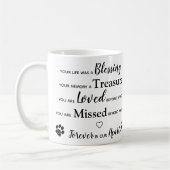 Benutzerdefiniertes Foto Pet Loss Keepake Pet Memo Kaffeetasse (Links)