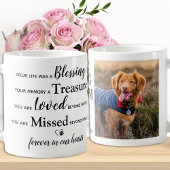 Benutzerdefiniertes Foto Pet Loss Keepake Pet Memo Kaffeetasse