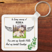 Benutzerdefiniertes Foto Pet Memorial Personalisie Schlüsselanhänger (Rückseite)