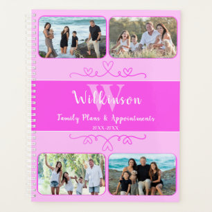 Benutzerdefiniertes Foto Pink-Design Planer