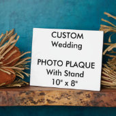 Benutzerdefiniertes Foto Plaque 10" x 8" Fotoplatte (Seite)
