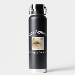 Benutzerdefiniertes Foto Politische Katze Anti-Tru Trinkflasche
