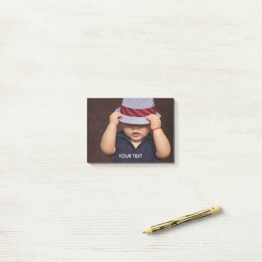 Benutzerdefiniertes Foto Post-it Klebezettel (Auf Schreibtisch)