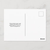 Benutzerdefiniertes Foto Postkarte (Rückseite)