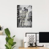 Benutzerdefiniertes Foto Probedinner Willkommen Poster (Heimbüro)