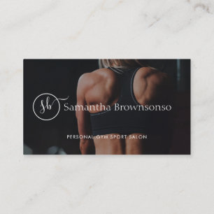 Benutzerdefiniertes Foto professioneller Fitness-P Visitenkarte