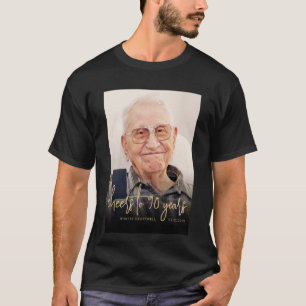 Benutzerdefiniertes Foto Prost 90. Geburtstagsfeie T-Shirt