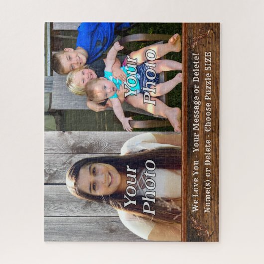 Benutzerdefiniertes Foto Puzzle 500 Stück, 2 Bilde (Vertikal)