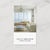 Benutzerdefiniertes Foto QR Beruflicher Innenarchi Visitenkarte (Vorderseite)