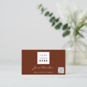 Benutzerdefiniertes Foto QR-Code für Social Media- Visitenkarte (Stehend Vorderseite)