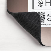 Benutzerdefiniertes Foto QR-Code Geschäftslogo Mousepad (Ecke)