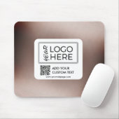 Benutzerdefiniertes Foto QR-Code Geschäftslogo Mousepad (Mit Mouse)