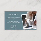 Benutzerdefiniertes Foto QR-Code Karriere Fotograf Visitenkarte (Rückseite)