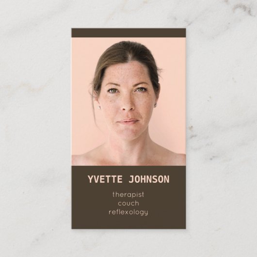 Benutzerdefiniertes Foto Qr-Code Logo Berufliche C Visitenkarte (Vorderseite)