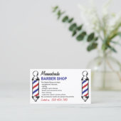 Benutzerdefiniertes Foto qr für den Barberstapel Visitenkarte (Stehend Vorderseite)