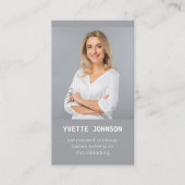 Benutzerdefiniertes Foto QR-Logo Beruflich Visitenkarte (Vorderseite)