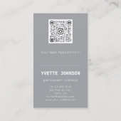 Benutzerdefiniertes Foto QR-Logo Beruflich Visitenkarte (Rückseite)