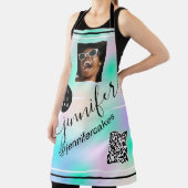 Benutzerdefiniertes Foto QR Menü CODE Holograph Pi Schürze (InSitu)