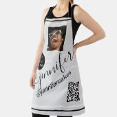 Benutzerdefiniertes Foto QR Menü CODE Restaurant P Schürze (InSitu)