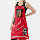 Benutzerdefiniertes Foto QR Menü CODE Restaurant R Schürze (InSitu)