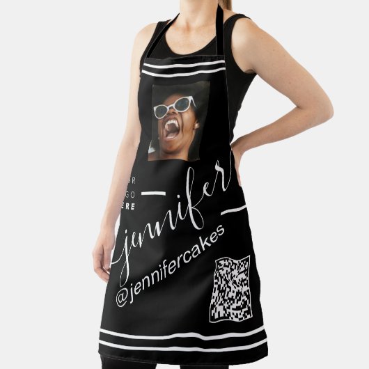 Benutzerdefiniertes Foto QR Menü CODE Restaurant Schürze (InSitu)