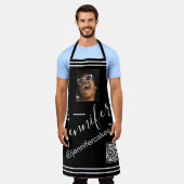 Benutzerdefiniertes Foto QR Menü CODE Restaurant Schürze (Getragen)