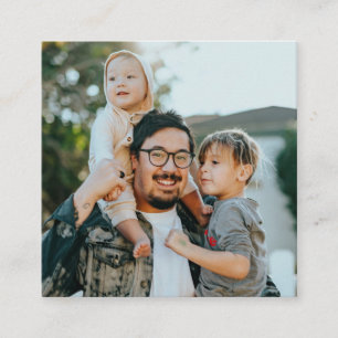 Benutzerdefiniertes Foto Quadratische Visitenkarte