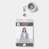 Benutzerdefiniertes Foto Real Anwesen Name Ausweis (Vorderseite mit Ausziehbar)