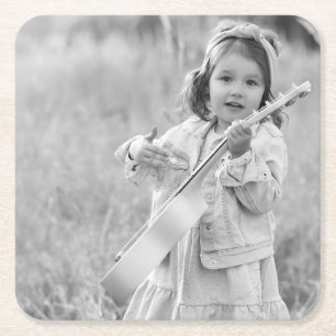 Benutzerdefiniertes Foto Rechteckiger Pappuntersetzer