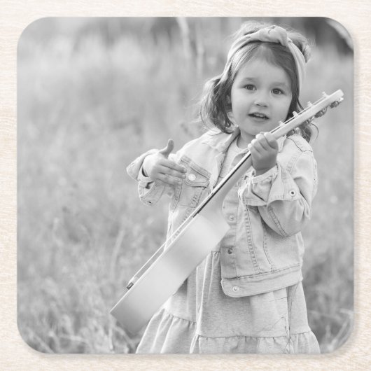 Benutzerdefiniertes Foto Rechteckiger Pappuntersetzer (Vorderseite)