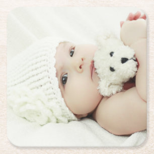 Benutzerdefiniertes Foto Rechteckiger Pappuntersetzer