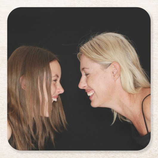 Benutzerdefiniertes Foto Rechteckiger Pappuntersetzer (Vorderseite)