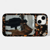 Benutzerdefiniertes Foto Reittiere Terrazzo Muster Case-Mate iPhone Hülle (Rückseite (Horizontal))