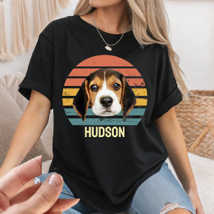 Benutzerdefiniertes Foto Retro-Hund aus den 90ern  T-Shirt
