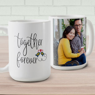 Benutzerdefiniertes Foto Romantische Liebesvögel Z Kaffeetasse