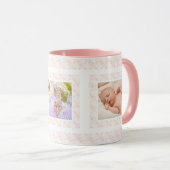 Benutzerdefiniertes Foto Rosa Muster Mutter-Tag-Ma Tasse (VorderseiteRechts)
