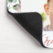 Benutzerdefiniertes Foto Rosa Rose Mousepad (Ecke)