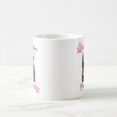 Benutzerdefiniertes Foto Rosa Schleife Kaffeetasse (Mittel)