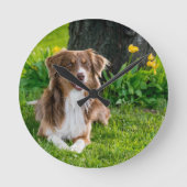 Benutzerdefiniertes Foto Runde Wanduhr (Vorderseite)