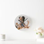 Benutzerdefiniertes Foto Runde Wanduhr (Zuhause)