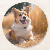 Benutzerdefiniertes Foto Runder Pappuntersetzer (Vorderseite)