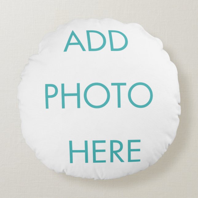 Benutzerdefiniertes Foto Rundes Kissen (Vorderseite)