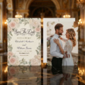 Benutzerdefiniertes Foto Rustikal Romantisch Save The Date