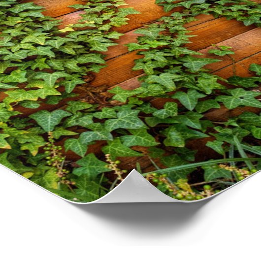 Benutzerdefiniertes Foto Rustikale Reise auf Block Poster (Ecke)