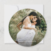 Benutzerdefiniertes Foto Rustische Hochzeit Speich Einladung (Rückseite)