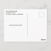 Benutzerdefiniertes Foto Save the Date Aspen-Blätt Postkarte (Rückseite)